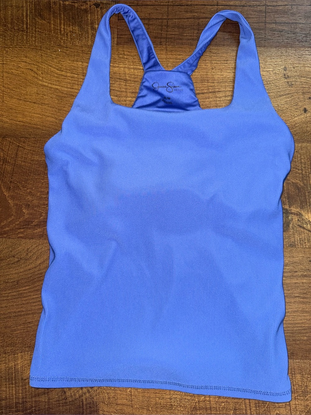 Jessica Simpson Blue Ribbed Tank M
